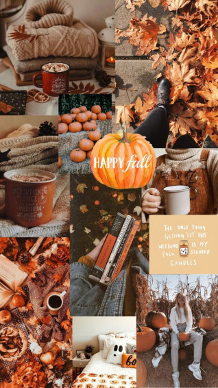 Autumn Collage Aesthetic Wallpaper Happy Fall I Take You