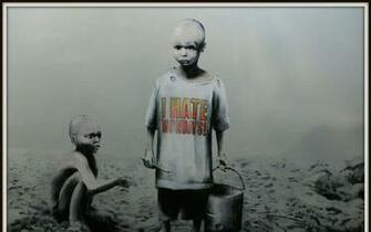 Graffiti Hate Mondays Artist Banksy Wallpaper And Image