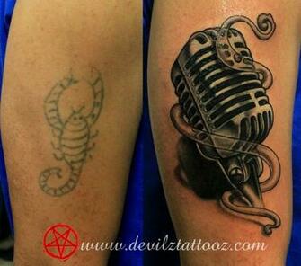 Back Gallery For Old School Microphone Tattoo