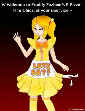 Fnaf Human Chica By Pocchama11