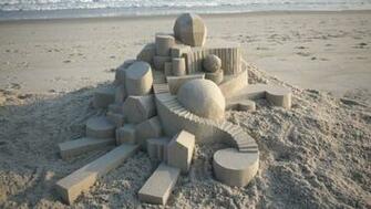 Geometric Sand Castle One Desktop Pc And Mac Wallpaper