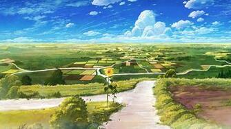 Clouds Fields Scenic Sunflowers Ultra Or Dual High Definition