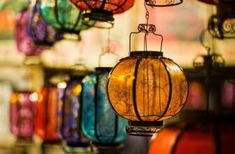 Man Made Lantern Wallpaper