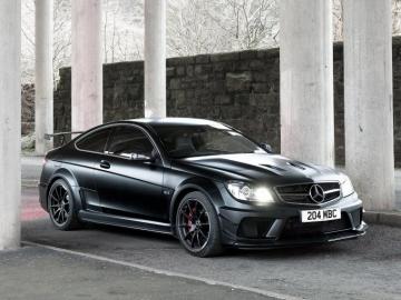 Mercedes Benz C63 Amg Coupe Black Wallpaper Supercars Net