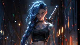 Explosive Mayhem Jinx In Arcane 4k HD Wallpaper Image Photos And