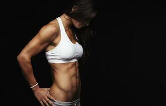 Wallpaper Brunette Pose Female Abs Image For Desktop Section