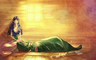 Zoro And Nico Robin Spending Their Time Together With Some Sea