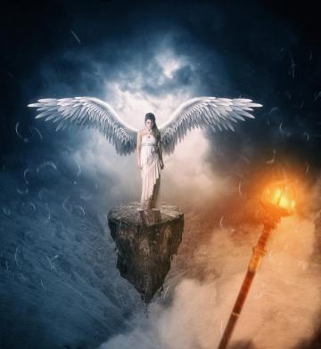 Mysterious Wallpaper With An Angel Image