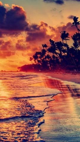 Pretty Sea Beach Lenovo Phone Wallpaper HD Mobile