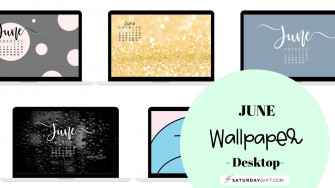 June Desktop Wallpaper Cute Calendar Background