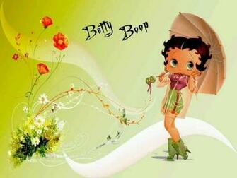 Spring Shower Wallpaper Betty Boop