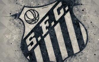 Wallpaper Santos Fc 4k Creative Geometric Art Logo