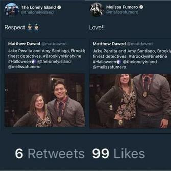 My Girlfriend And I Went As Jake Peralta Amy Santiago For
