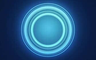 Abstract Blue Circle Light Wallpaper Background