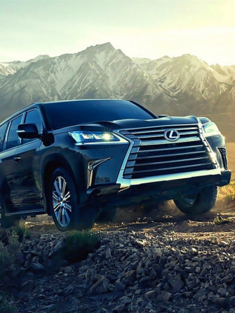 Luxurious Lexus Lx570 Suv In Sleek Black