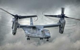 V22 Osprey Military Airplane Wallpaper