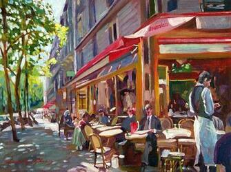 Paris Cafe Painting Apk Mod Game