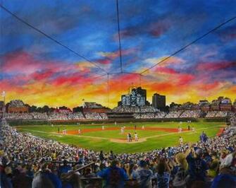 Wrigley Field Oil X