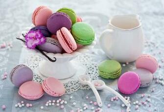 Baking Cookies Macaron Jug Container Food Wallpaper