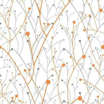 Orange And Grey Feature Wallpaper Design Wall Mural Ohpopsi