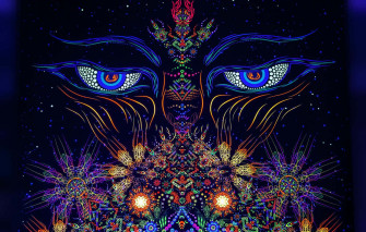 Explore Your Subconscious With This Trippy Dark Psychedelic Wallpaper