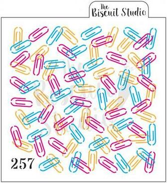 Paperclip Background Cookie Stencils Set The Biscuit Studio