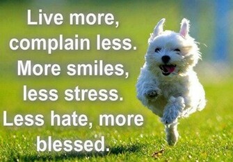 Complain Less More Smiles Stress Good Thoughts Wallpaper
