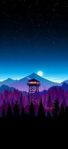 Low Poly Watchtower Environments In Minimalist