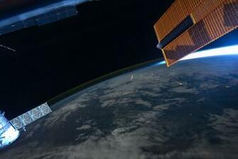 Outer Space Iss Earth International Station HD Wallpaper Of