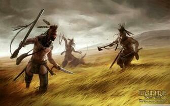 Empire Total War The Warpath Campaign Artwork Attacking Indians