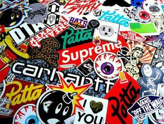 Stickers Vans Supreme