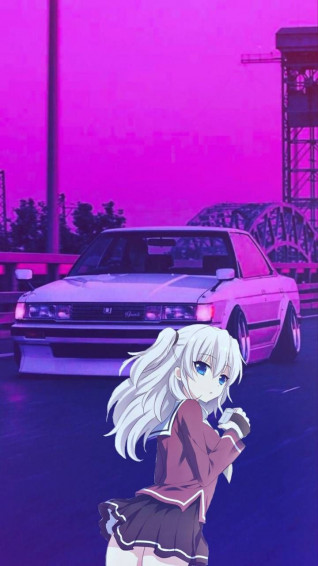 Anime X Jdm Cars Wallpaper