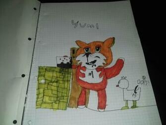 Stampylongnose Im Genes Stampylonghead With A Cake HD Fondo De