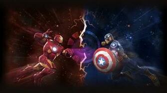 Iron Man Vs Captain America Artwork Wallpaper HD
