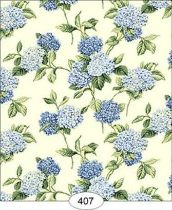 Dollhouse Wallpaper Hydrangea Garden In Yellow