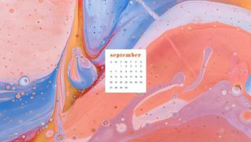 September Desktop Calendar Wallpaper Designs Options