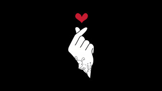Finger Heart Wallpaper 4k Amoled K