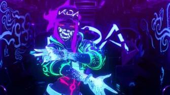 Skinspotlights On Akali Wallpaper Kda Worlds2018