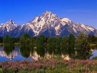 Peak Of Teton Mountain Range Wallpaper