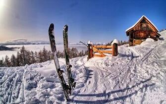 Winter Snow Landscape Nature Ski Wallpaper