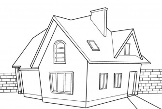 House Colouring Pictures Wallpaper