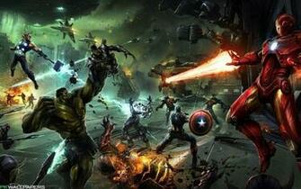 Hulk Comic Character Iron Man Thor Captain America Concept Art The