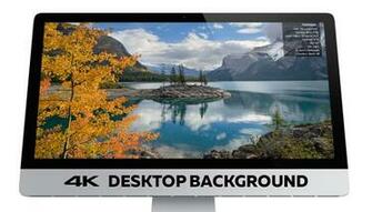4k Desktop Background Of Lake Minnewanka In Banff National Park