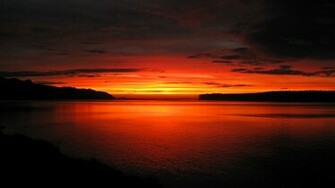 Beautiful Red Sunset Cool Wallpaper