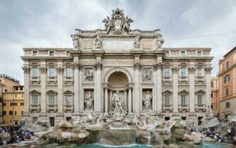 Fontana Di Trevi Italy HD Wallpaper Background Image