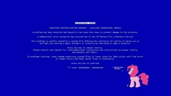 Wallpaper My Little Pony Blue Screen Of