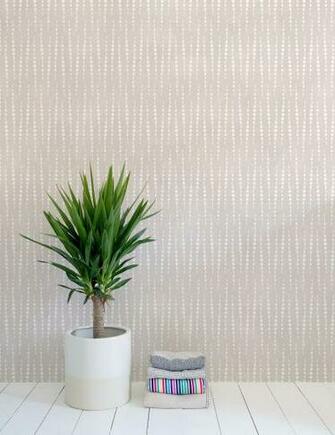 Earthlight Designer Wallpaper In Color Ashlar White On Neutral