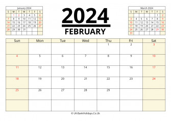 February Calendar Printable Image Wallpaper