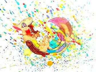 Rainbow Paint Explosion By Kai Thedragon