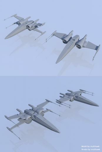 Star Wars The Force Awakens X Wing By Multihawk